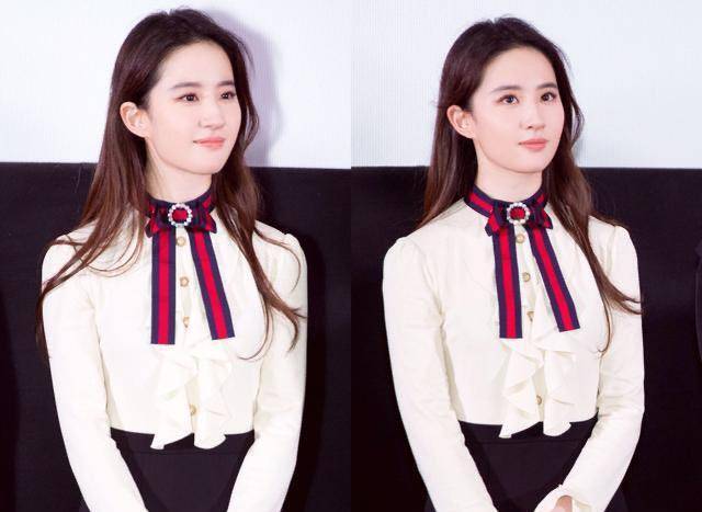 曲线|刘亦菲胖得刚刚好，穿印花裙曲线明显很抢镜，难怪欧巴也被迷上