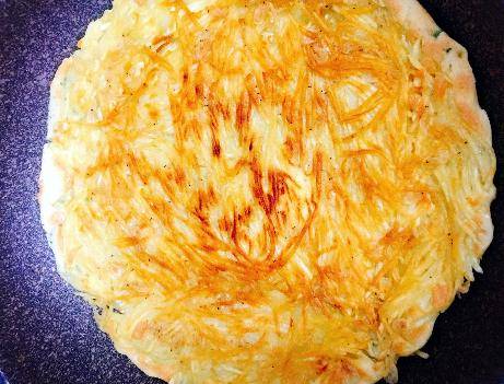 方法|夏日我家必备的早餐饼,1个土豆2个鸡蛋,润肠通便助消化,香软