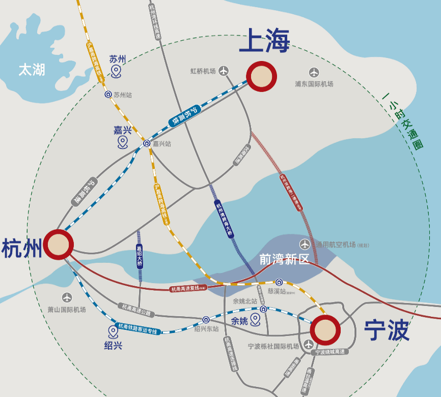 杭州湾新区交通网最新建设实况,承接上海,互通杭州,连脉宁波!_沪杭甬