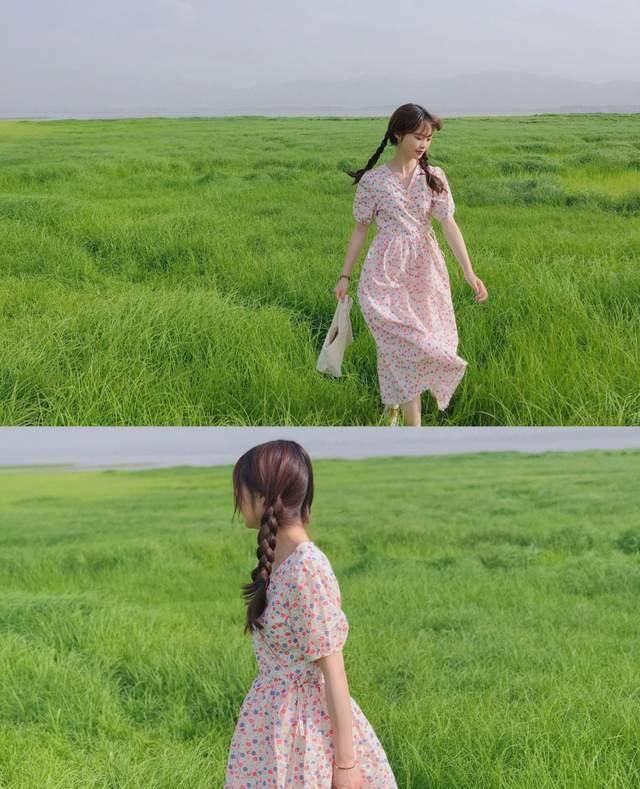 整体|秋天裙装怎么穿好看?短袖上衣配半身裙简约高级,提升气质又显白