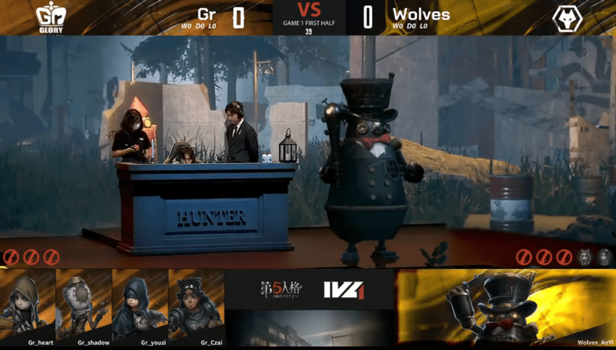 前锋|第五人格2021IVL夏季赛总决赛 Wolves vs Gr 第一局