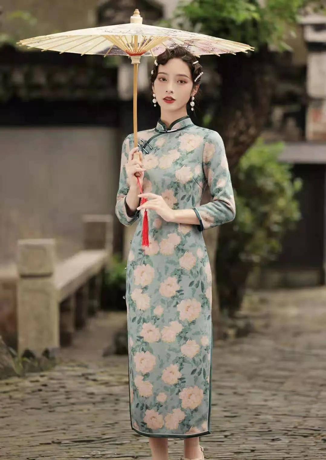 文章|旗袍裙才是今年的流行风，单穿青春打底时尚，贤淑气质显瘦更高级