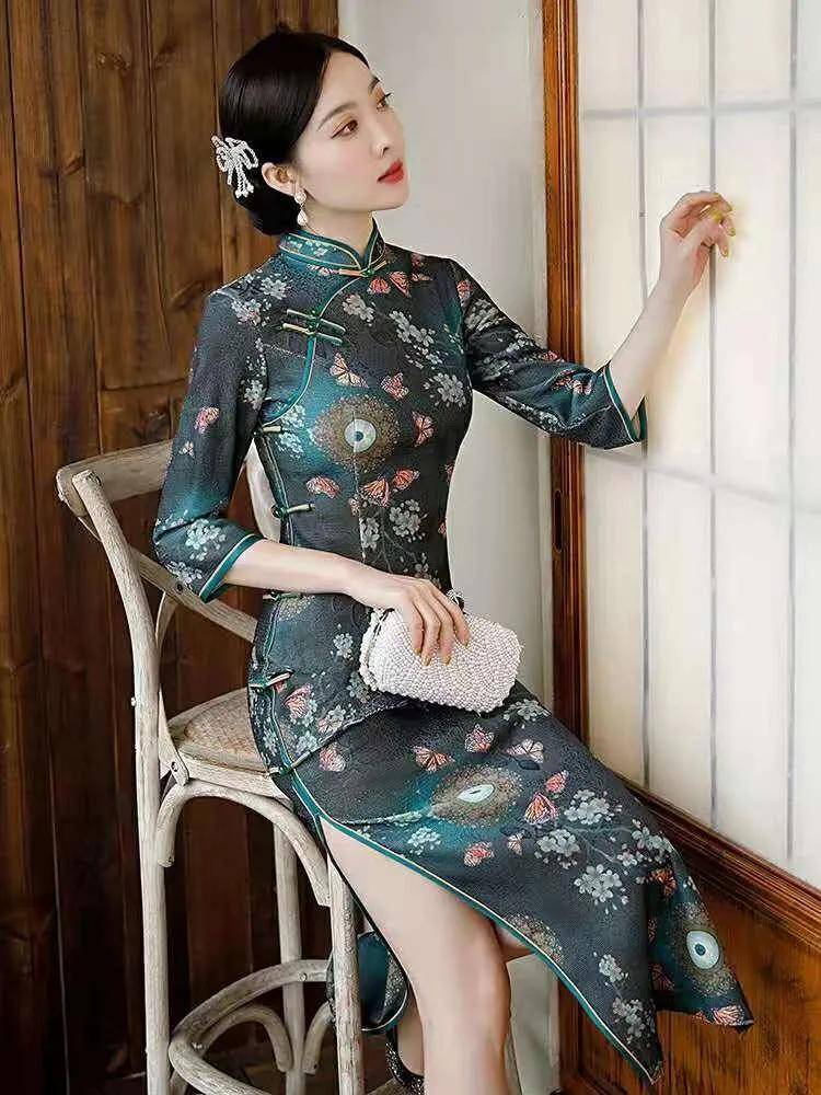 文章|旗袍裙才是今年的流行风，单穿青春打底时尚，贤淑气质显瘦更高级