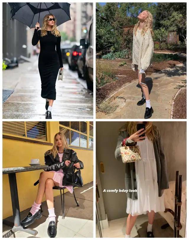 袜子|乐福鞋有新搭法啦！快来时髦告别老寒腿