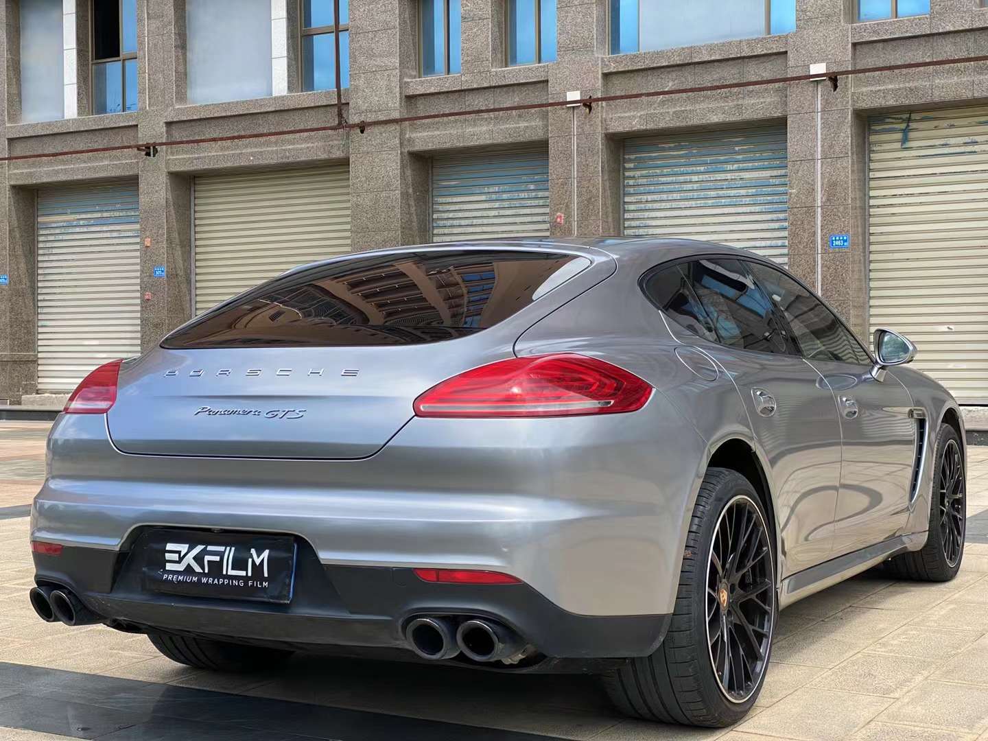 帕拉梅拉全车贴膜ekfilm-ek改色膜gt银