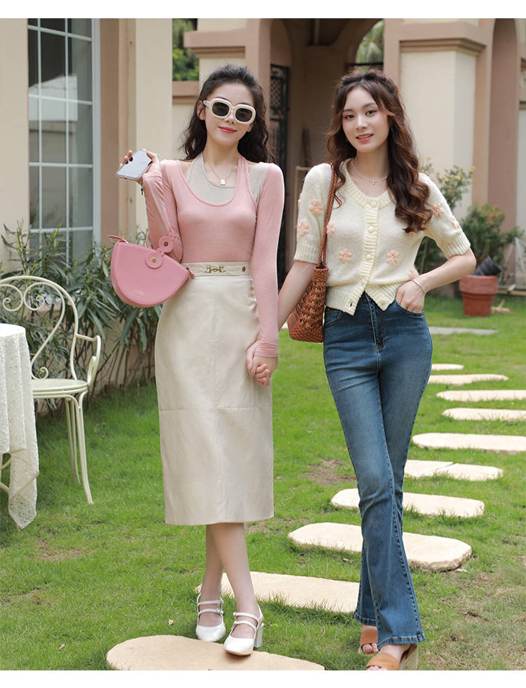 设计|学唐艺昕半身裙配上针织衫,混搭出时髦的美感,穿出属于自己的美