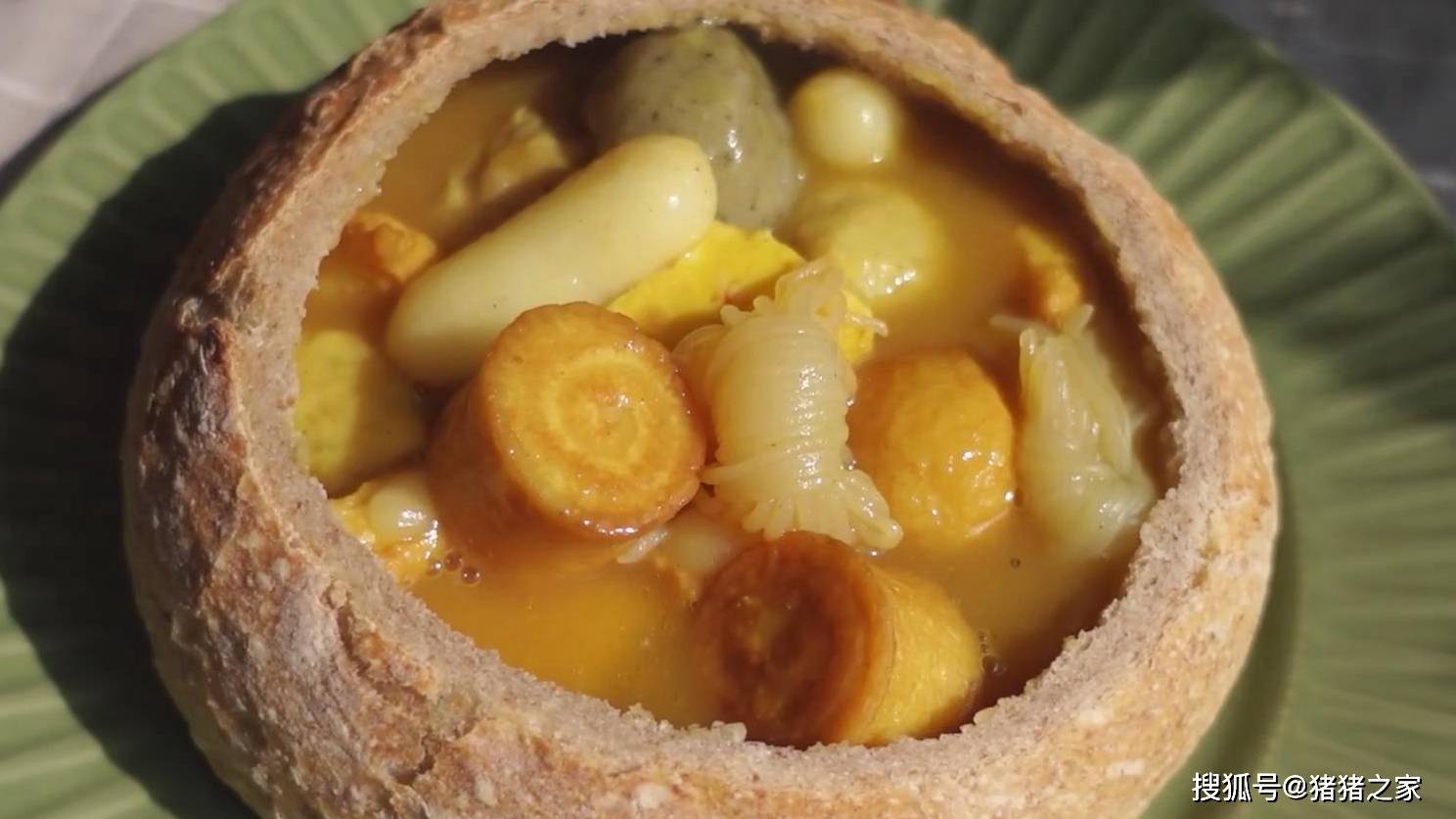 用面包做汤碗，制作一碗吃完不用洗碗的关东煮，会成功吗？_搜狐网