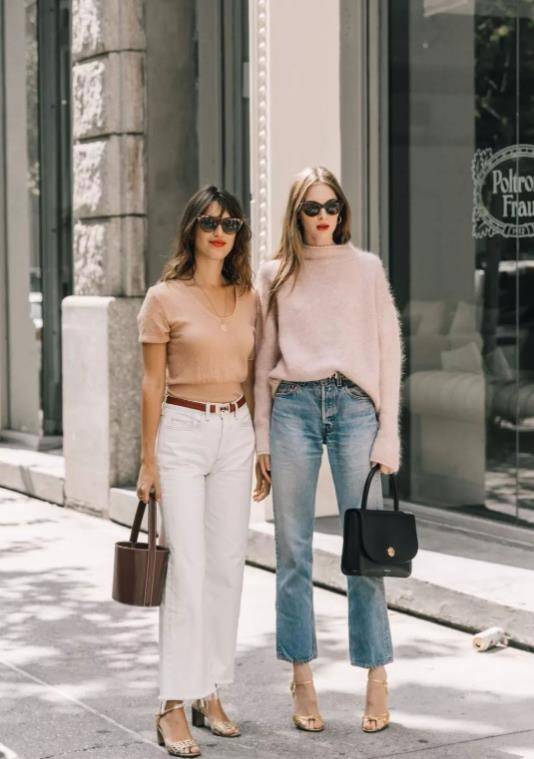 颜色|衣品好的女人，“T恤+直筒裤”就能穿出法式优雅，看来会穿很重要