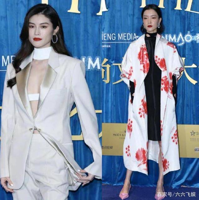 张雨绮|时尚文化大赏女星生图:张雨绮像灰姑娘的姐姐,刘雯穿渔网显高贵