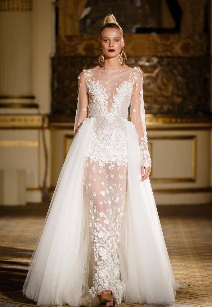 高定|Berta高定婚纱礼服T台秀场，永恒不变的浪漫情怀，戏剧感唯美华服