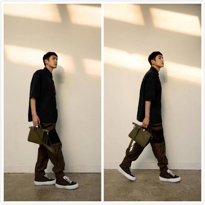 颜色|张若昀看着不像孩子爸，穿衬衫还是个大男孩，真招女粉喜欢