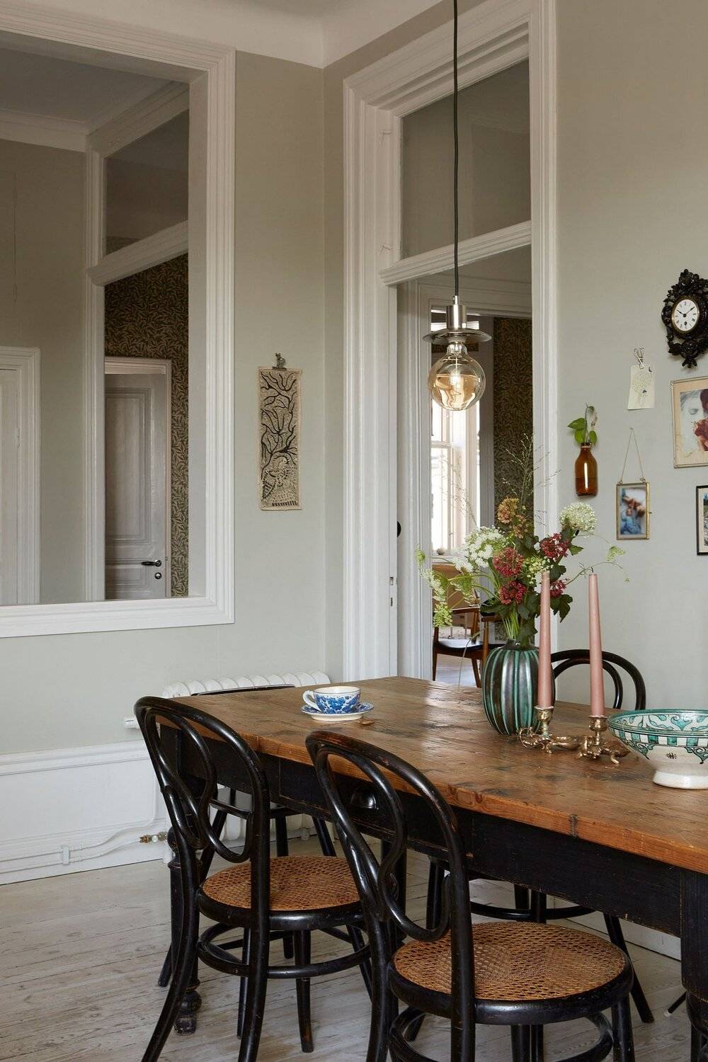 温暖又明亮 带复古气息的北欧家居设计 粉紫色