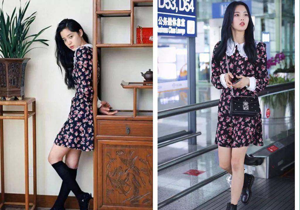 显得|杨超越撞衫就没输过！从宽大西装到少女碎花，怎样穿都引人注目