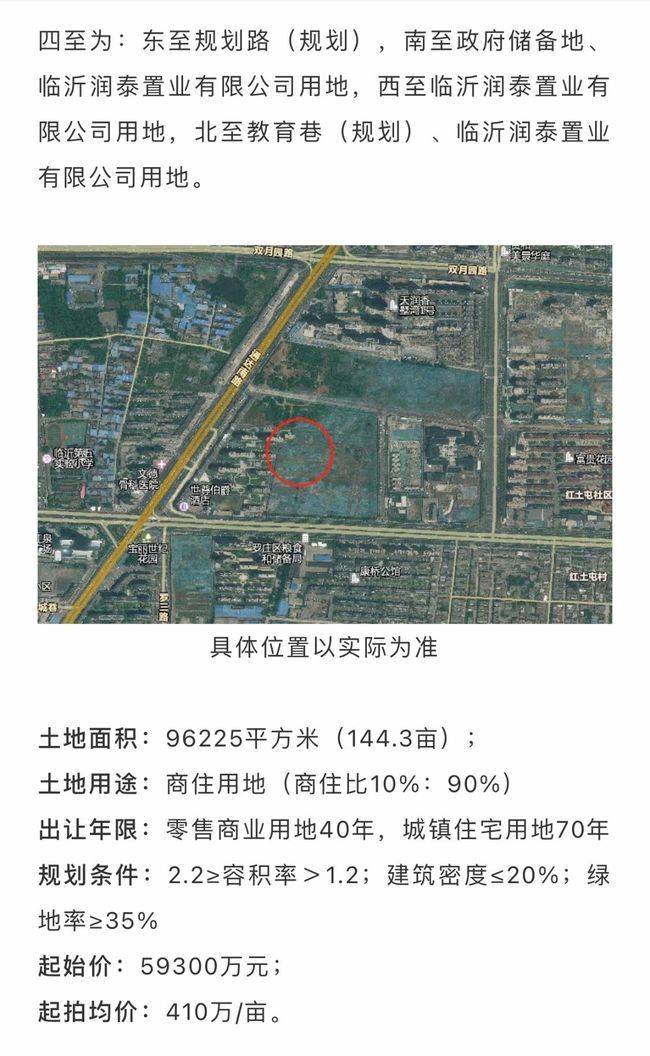 946亿房源集团拿下临沂盛能湖bsport体育片区一地块(图4)