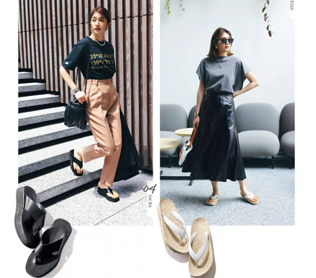 米色|别逗，“拖鞋”显邋遢？那是你不会穿！2类风格穿搭，详细教你穿