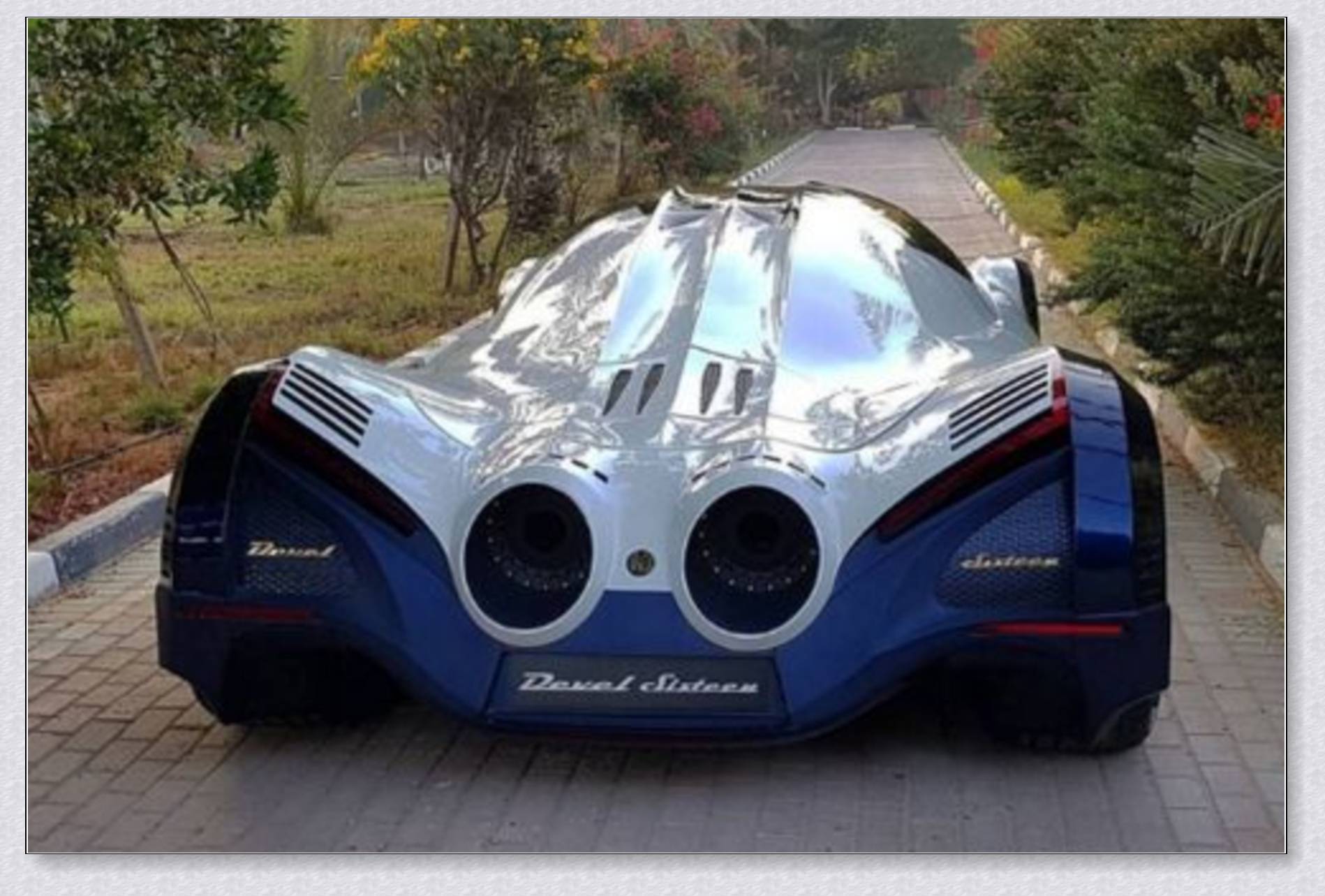 迪拜王子5亿定制跑车能和飞机比速度方向盘长得像八筒