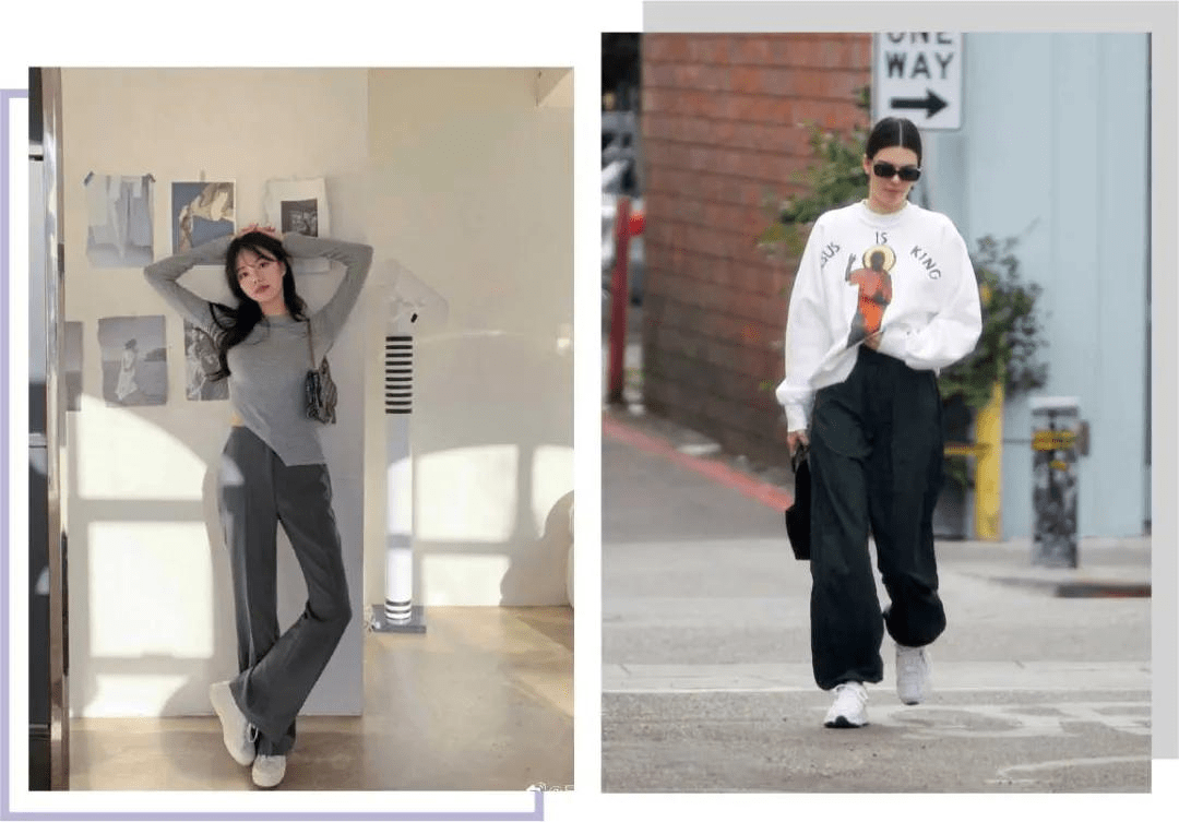 整体|早春look运动鞋“4款穿搭”，特别是第二款，时髦有气场