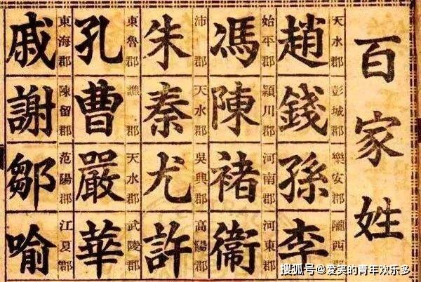 百家姓排名顺序_百家姓排名图片(2)