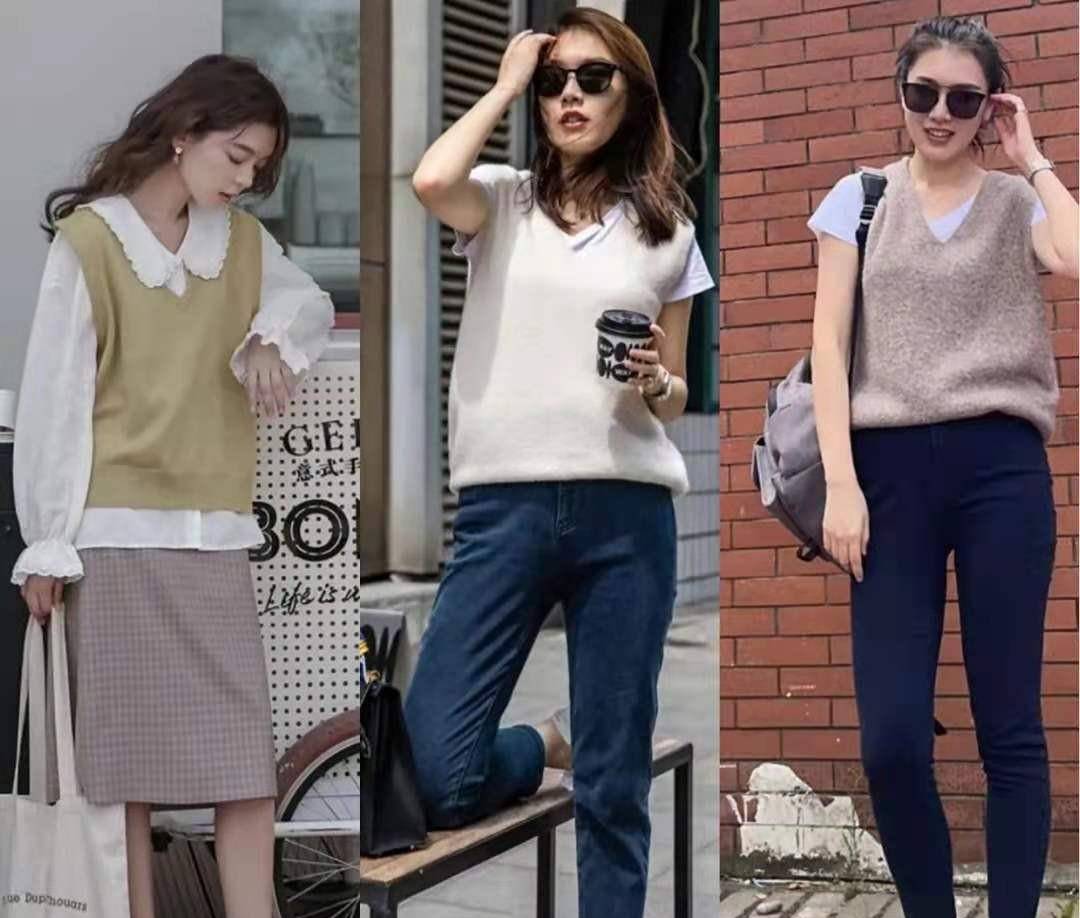 时尚|女人无论年纪多大,秋季穿针织背心建议多搭这4种单品,太时髦了