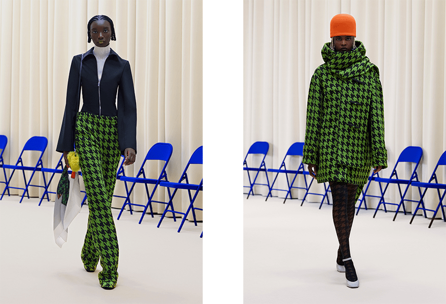 皮鞋|Nina Ricci 2021秋冬，毛皮鞋和斗帽，让简约服装更多一些变幻莫测的感觉