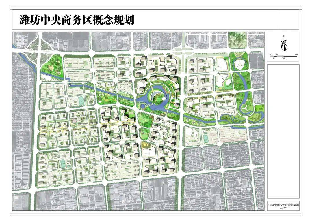 作为潍坊"三区一中心"规划的重点之一,中央商务区定位于打造城市经济