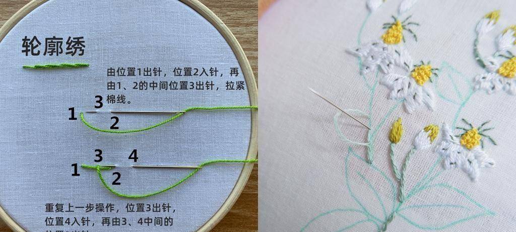 花瓣|好好的小白花,怎么就长了麻子?麻子脸小花刺绣制作教程