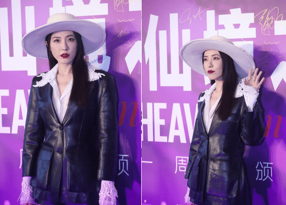 魅力|曾黎穿“酷飒装”气质满满，黑白配复古有韵味，高级感爆棚