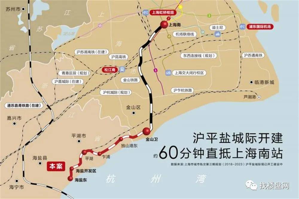 5公里,滬杭高速,申嘉湖高速以及南面的杭州灣跨海大橋,三條高速縱貫而