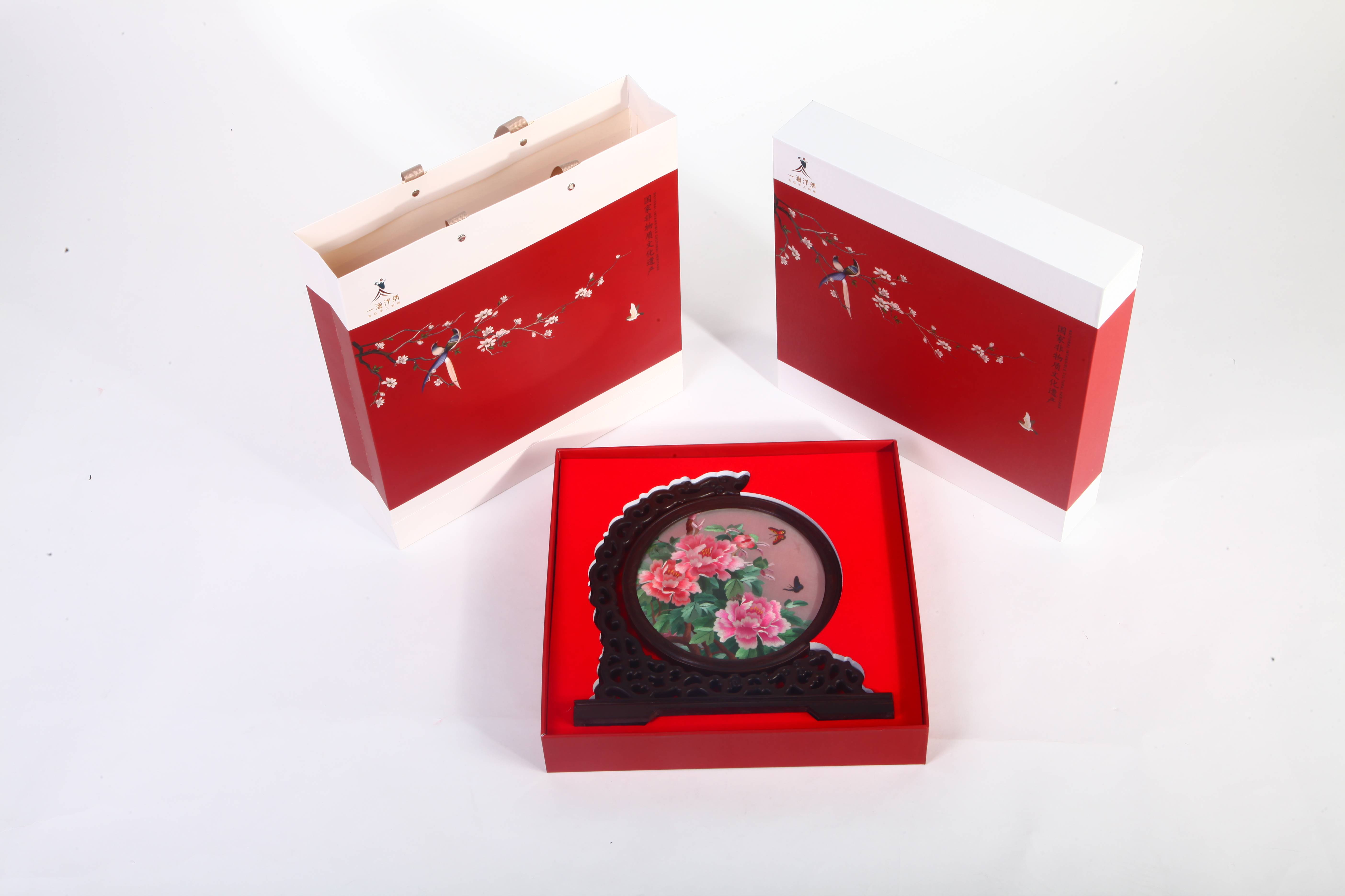 中秋高端商务礼品系列还要看开封汴绣!有逼格有内涵让人眼前一亮