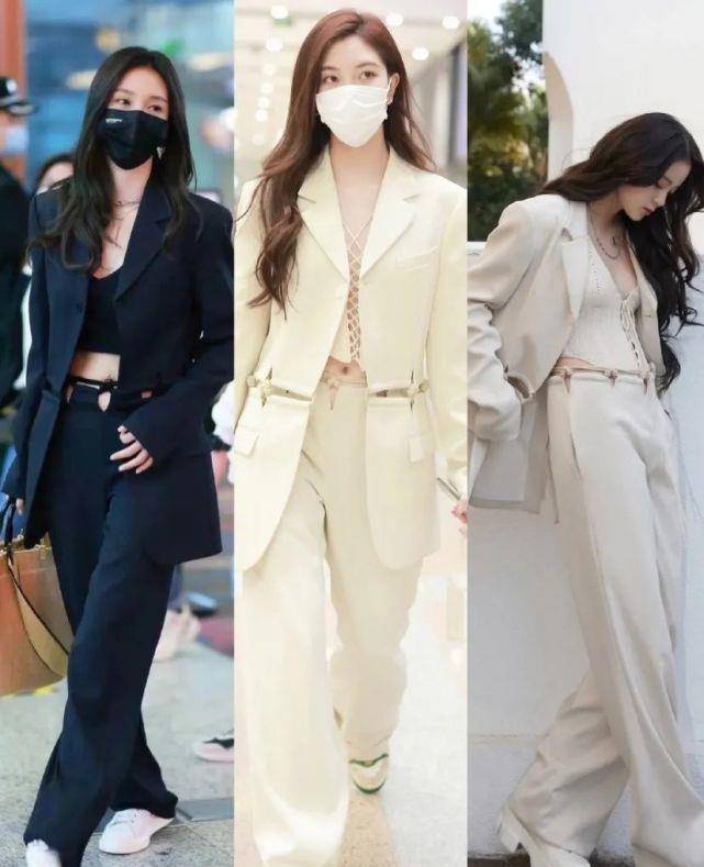 套装|这俩女顶流撞衫，不尴尬吗？