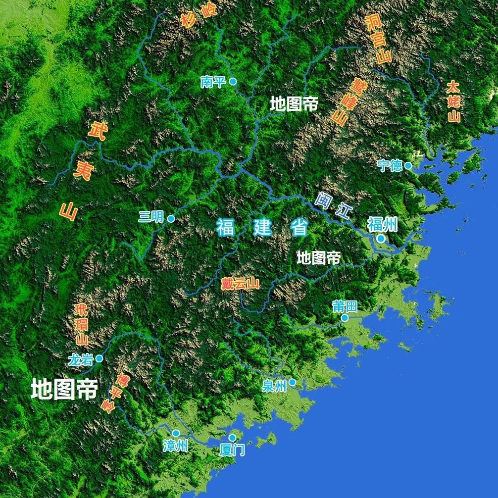 福建是兵家不争之地?看地形图就知道_江西省