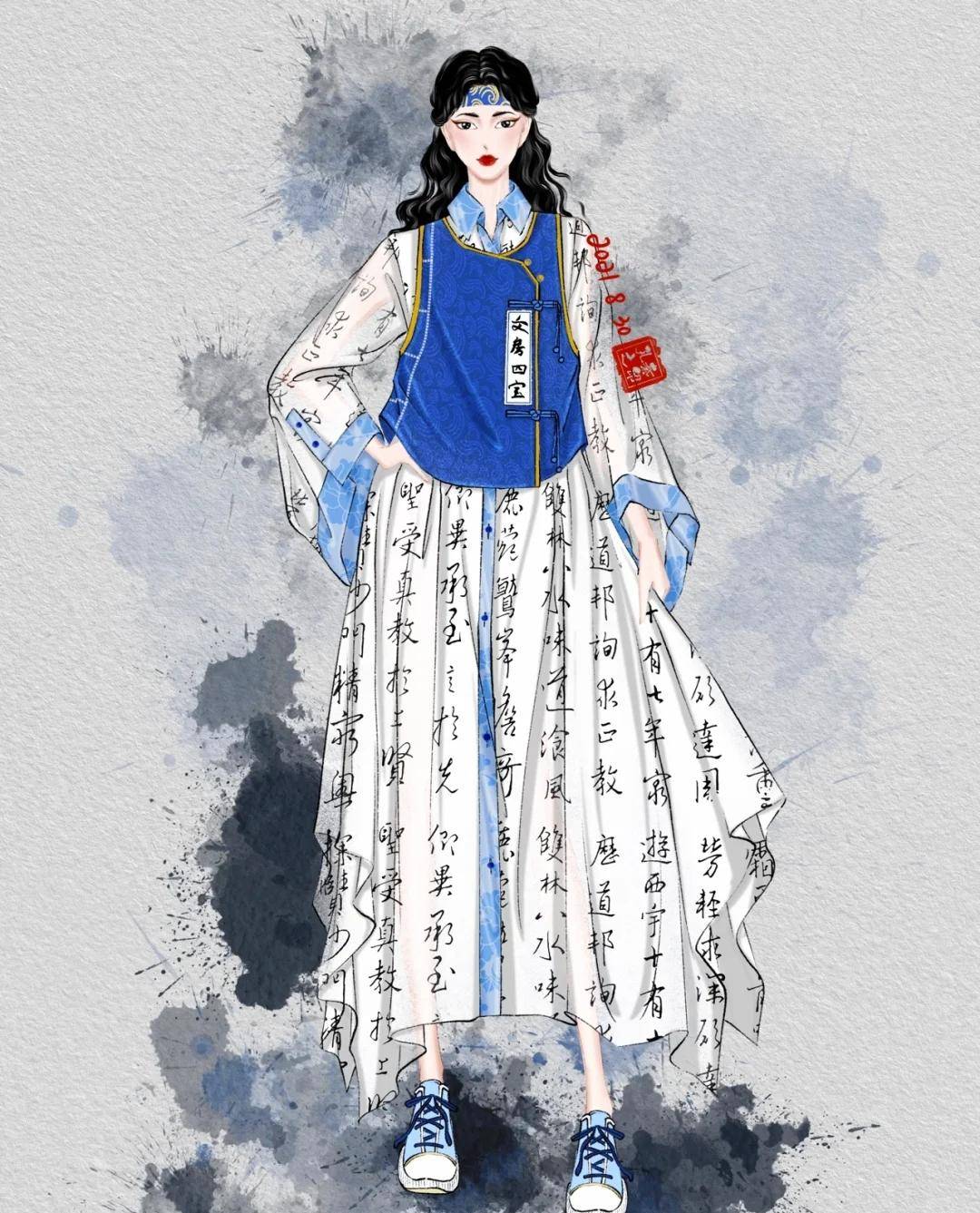 整体|当这组手稿出现时我多么希望它做成成衣!就像是“国际汉服”一样