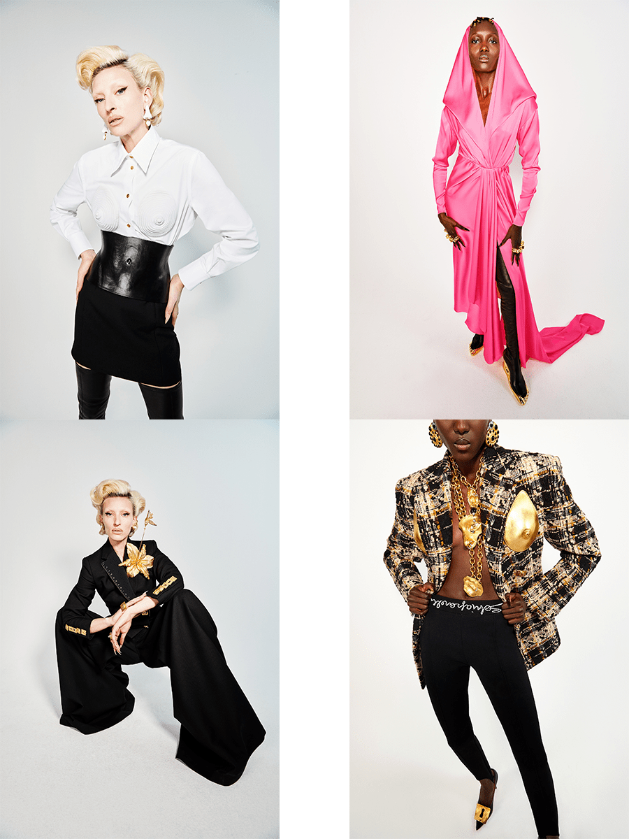 黑色 Schiaparelli 2021秋冬，卓越的胸衣设计，非凡的时尚潮流