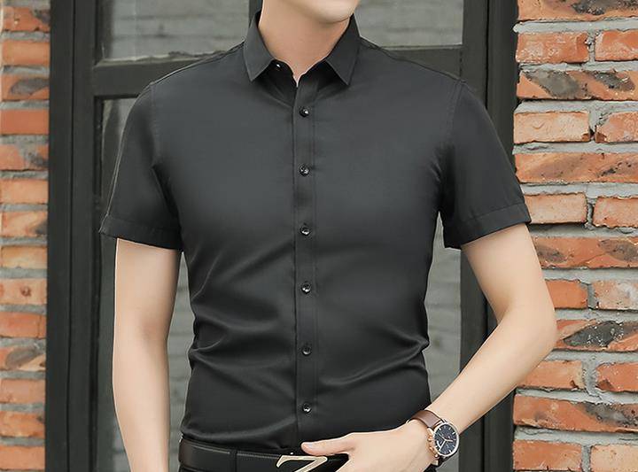 公众 穿短袖衬衫都是油腻大叔、乡村Tony？型男也穿，但款式跟你不一样