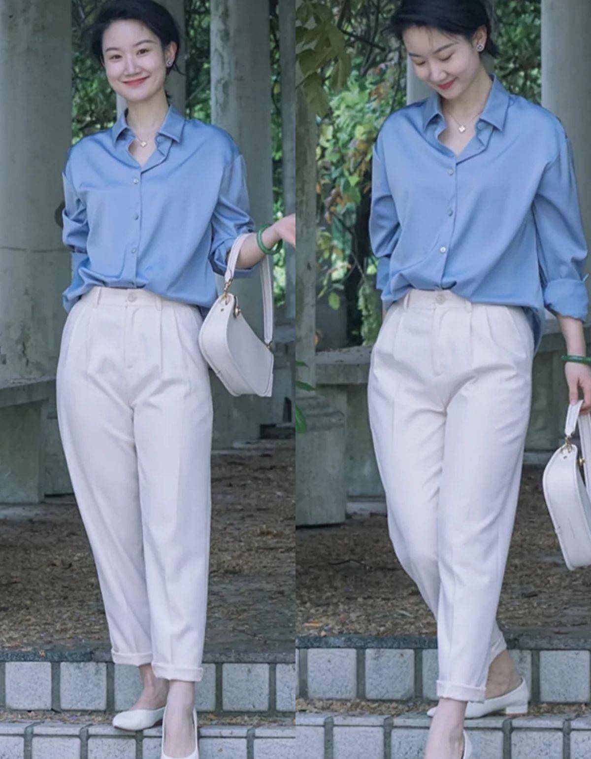 身材 微胖的梨型身材怎么穿?学她的显瘦look,轻松告别大粗腿、妈妈臀