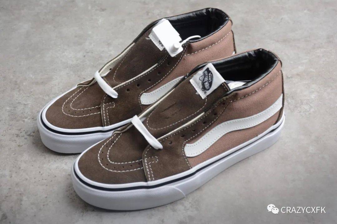 黑色 万斯 Vans Sk8-Mid Vault x JJJJound 联名中帮麂皮帆布鞋