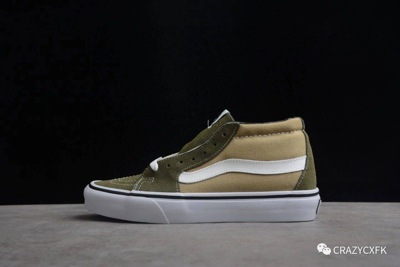 黑色 万斯 Vans Sk8-Mid Vault x JJJJound 联名中帮麂皮帆布鞋