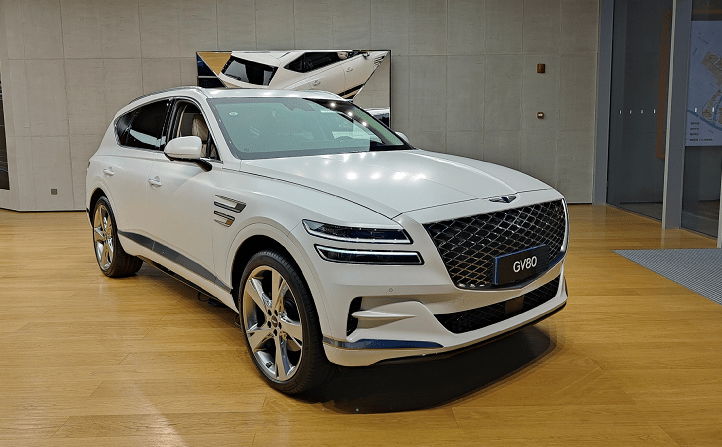 真正高端的韩国车定价60万元的21款捷尼赛思gv80豪华感夸张