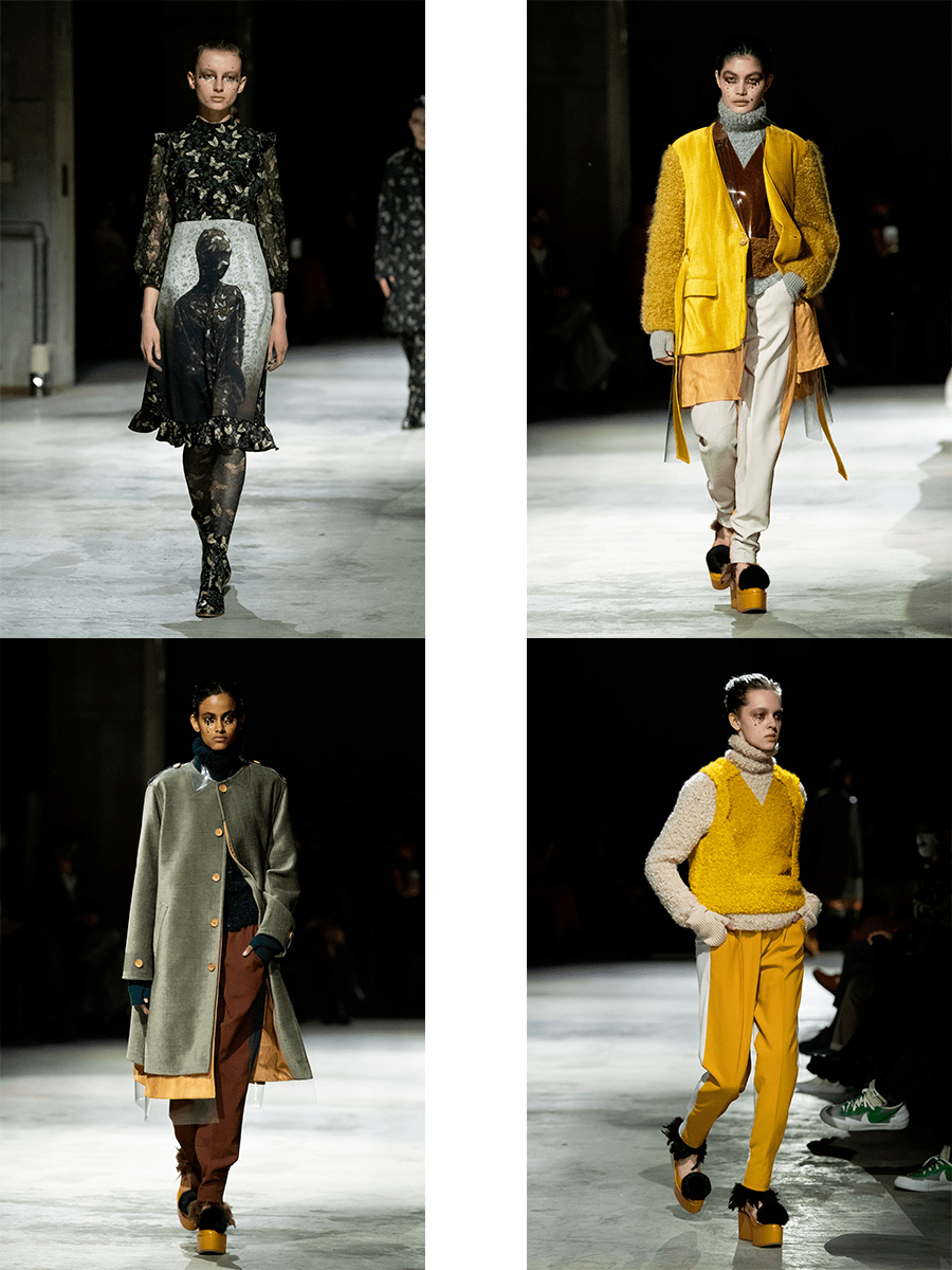 颜色 Undercover 2021秋冬，从不同的角度出发，以个人和情感化来阐释潮流