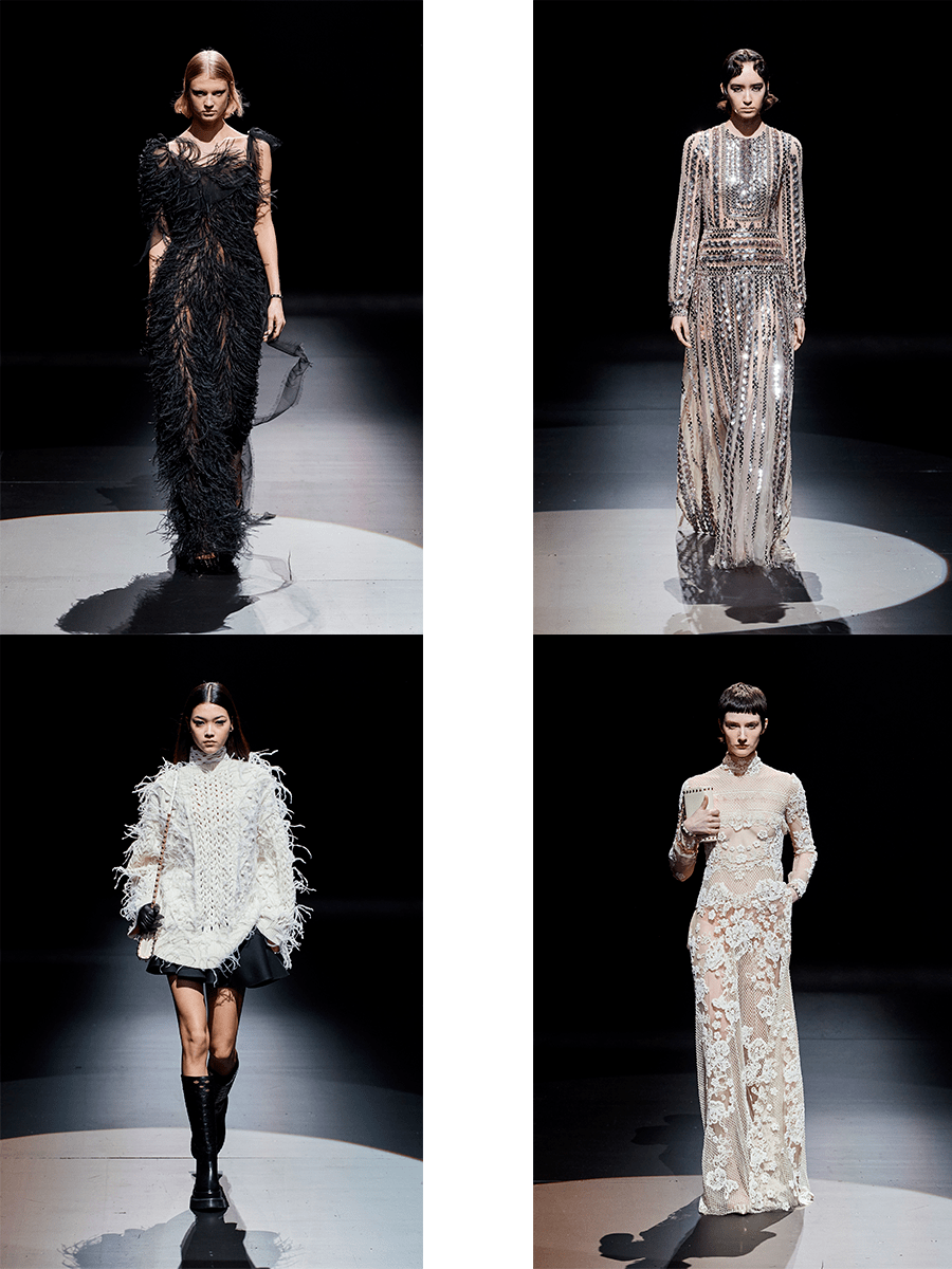 图案 Valentino 2021秋冬，简洁明快中，还有杀伐果断