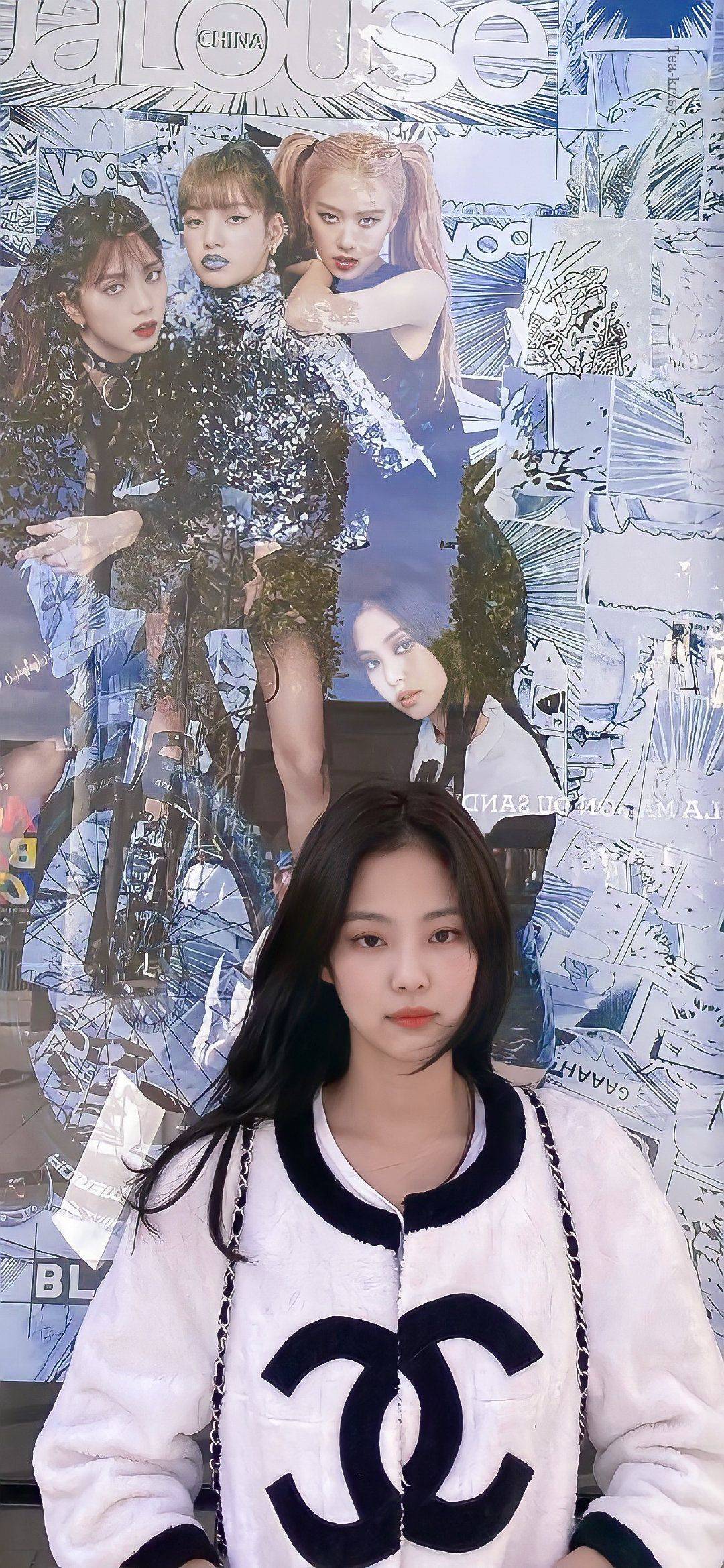 网友Jennie赴时装周，机场穿搭亮点满满，越来越有男友权志龙的味道