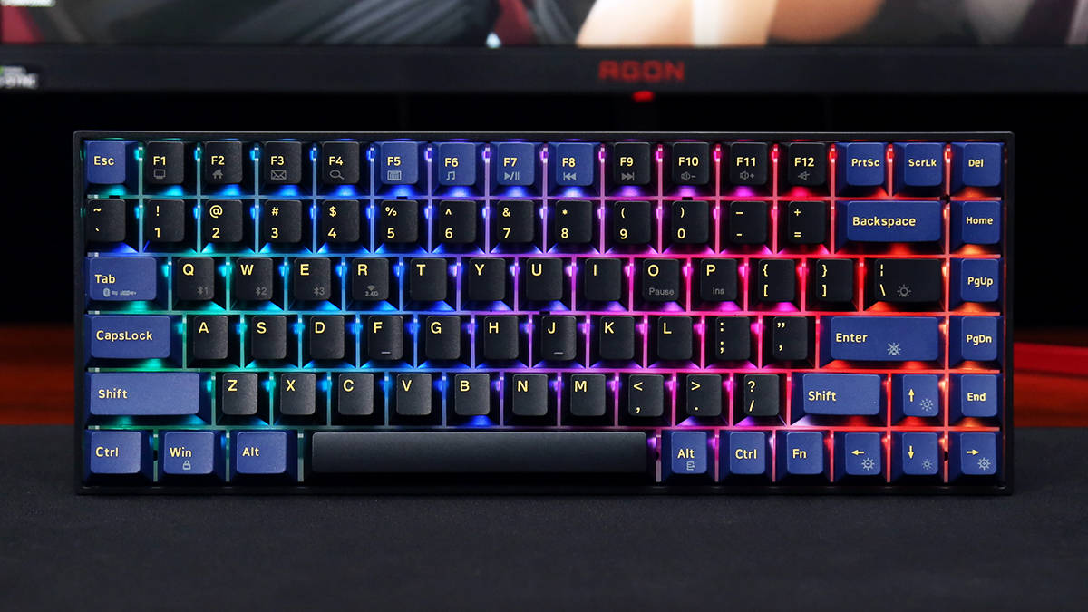 新贵gm840pro三模热插拔机械键盘评测配列实用手感佳