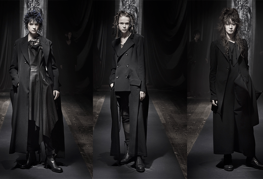 黑色 Yohji Yamamoto 2021秋冬，黑暗浪漫，朋克与忏悔共存