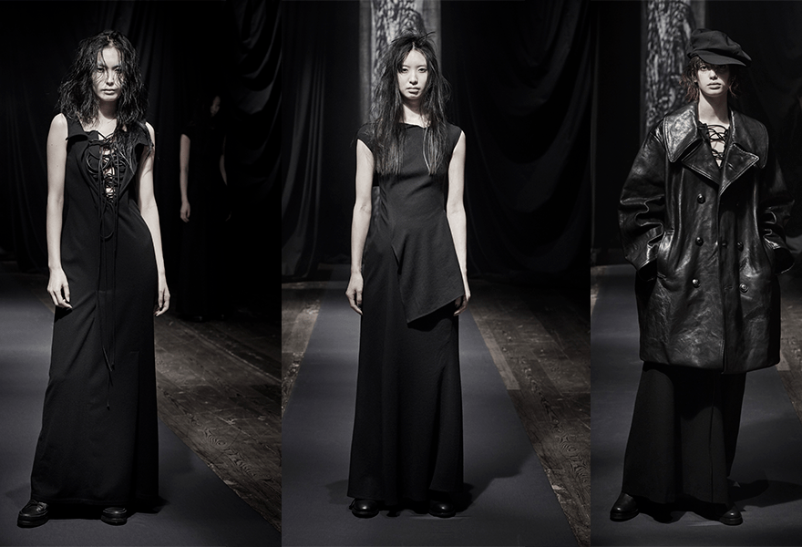 黑色 Yohji Yamamoto 2021秋冬，黑暗浪漫，朋克与忏悔共存