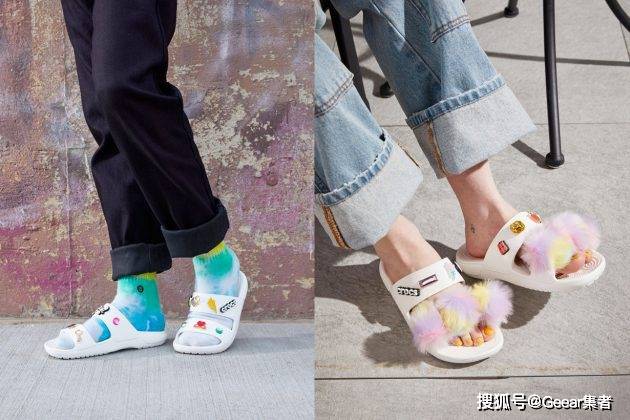 Crocs抓住夏天的尾巴：Crocs 宽带拖鞋，搭配斜扣更可爱！