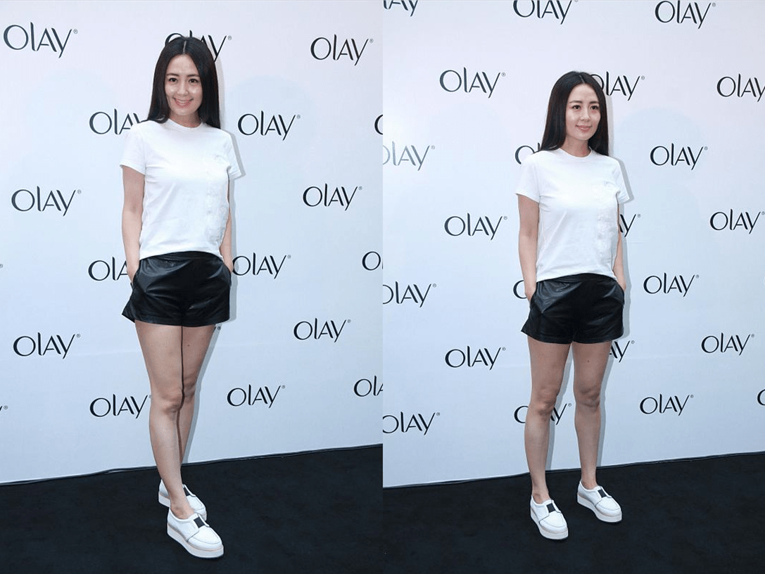 一身 快50岁的杨童舒老得挺明显,好在气质撑得住,一身穿搭精致不显老