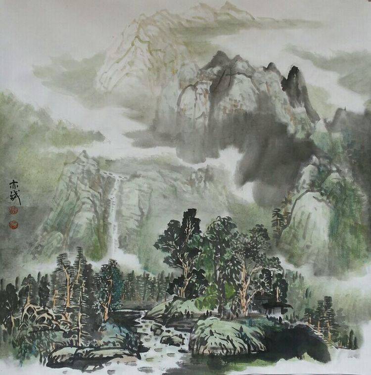 山水画|画家潘怡斌山水画作品欣赏（一）