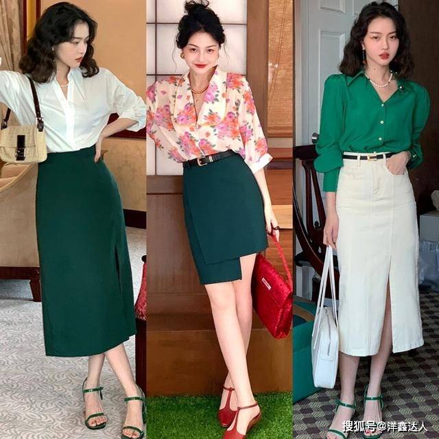 方法 为什么你穿“衬衫+半身裙”不好看？试试这些配色方法，温柔淑女