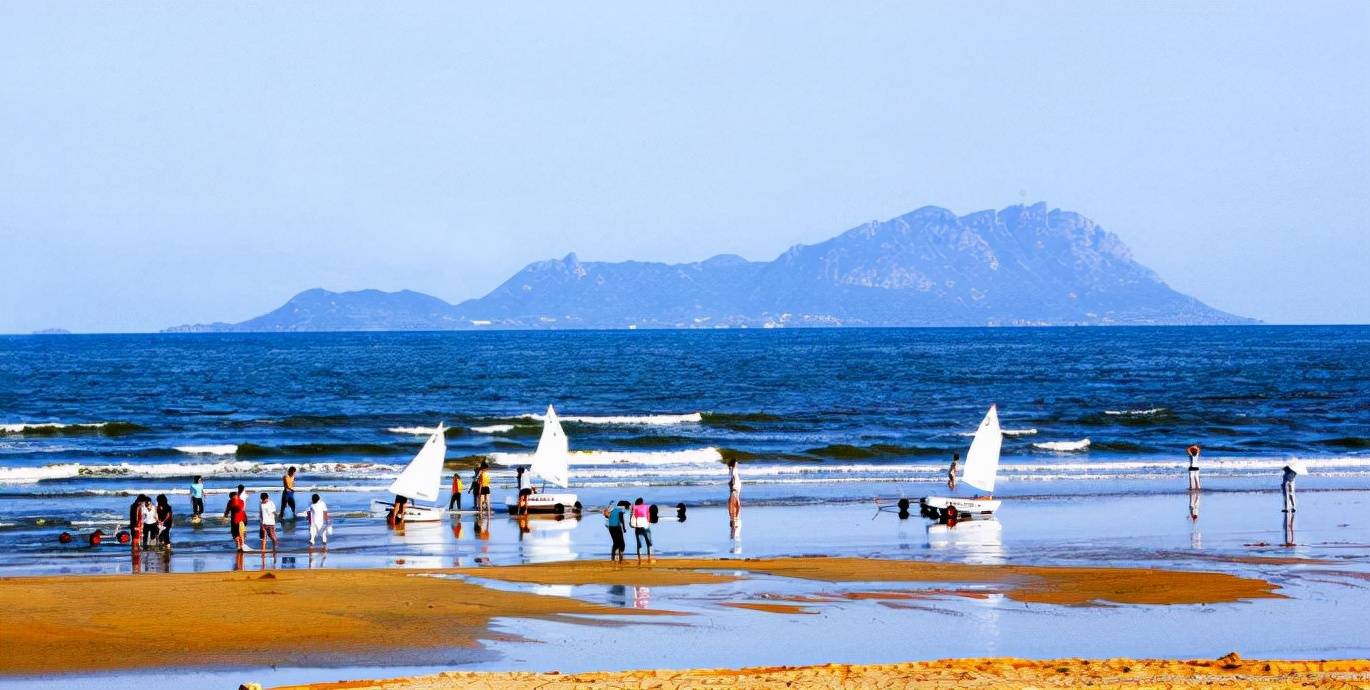 仁者乐山智者乐水海上画屏水灵山岛