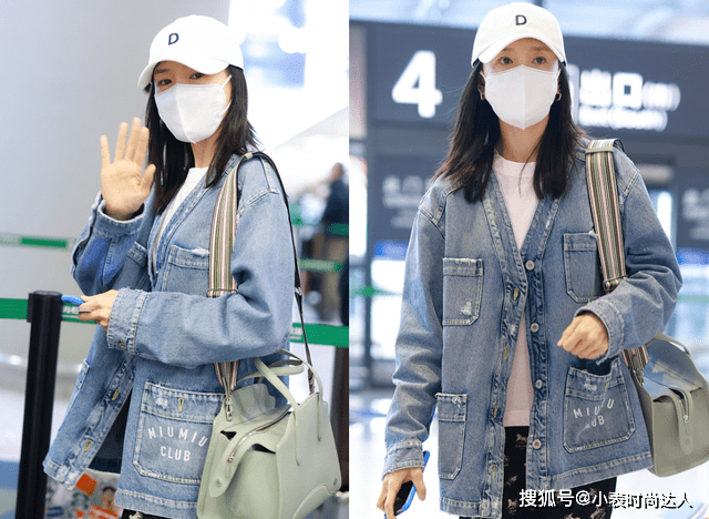Polo 董洁带11岁儿子出门，穿破洞裤太潮了，说是姐弟大家都信